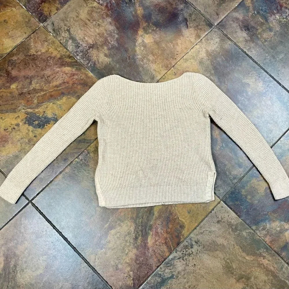 Gap Wide Neck Waffle Sweater XS